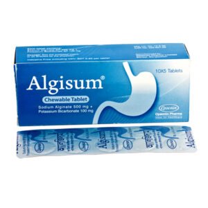 Algisum Chewable Tablet (Sodium Alginate + Potassium Bicarbonate)