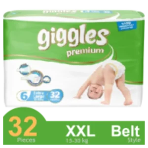 Giggles Premium Belt System Diaper (Newborn) (2-5 Kg) (56 Pcs)