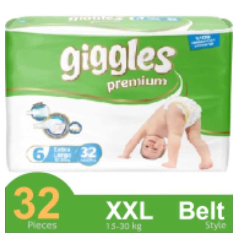 Giggles Premium Belt System Diaper (Newborn) (2-5 Kg) (56 Pcs)