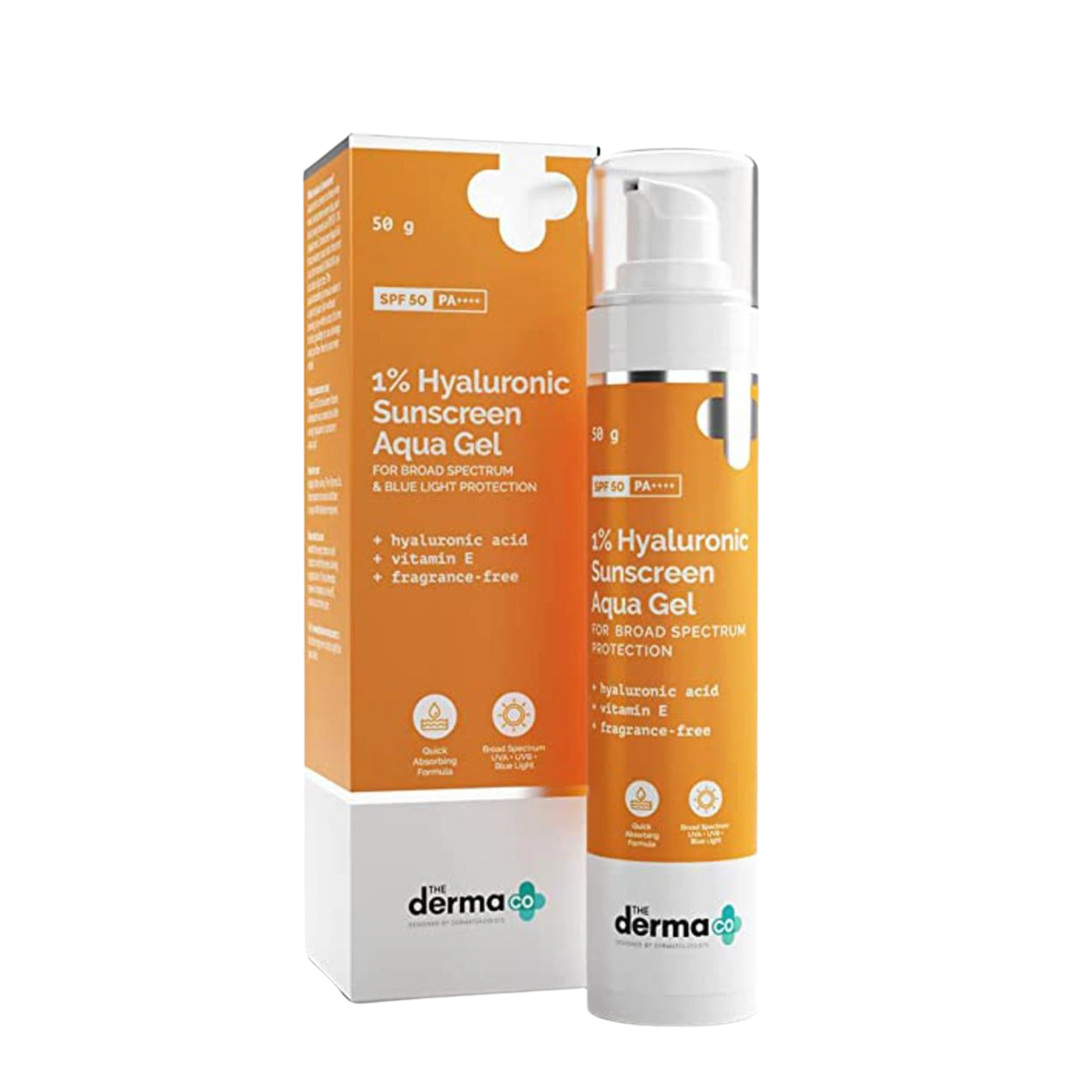 The Derma Co 1% Hyaluronic Sunscreen SPF50+