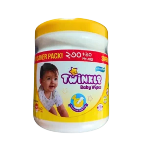 Savlon Twinkle Baby Wipes Jar 160 Pcs (Buy 1 Get 1 Baby Soap 75 gm Free)
