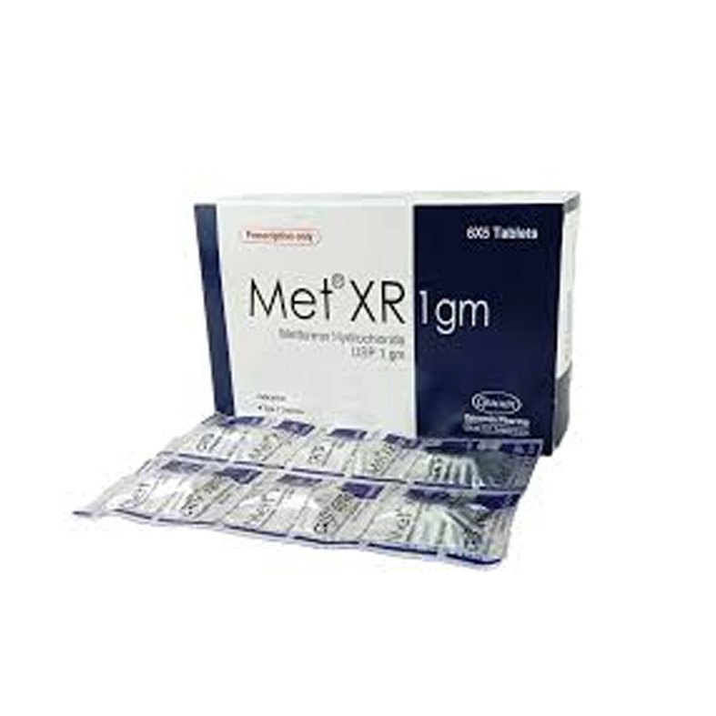 Met XR Tablet 1000 mg (Metformin Hydrochloride)
