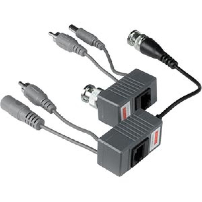 CCTV Video Balun With Power And Audio For CCTV Camera UTP CAT-6 Cable