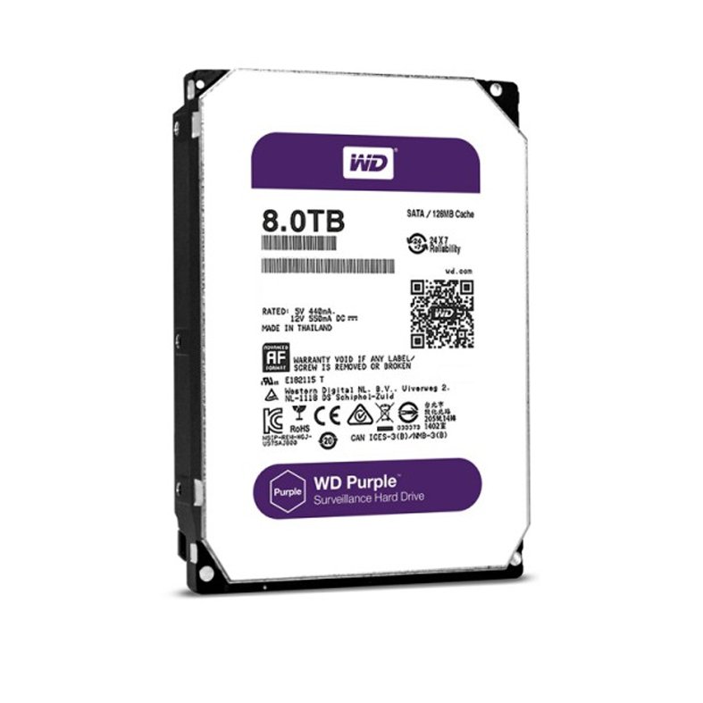 Western Digital WD82PURX Purple 8TB NV Surveillance HDD