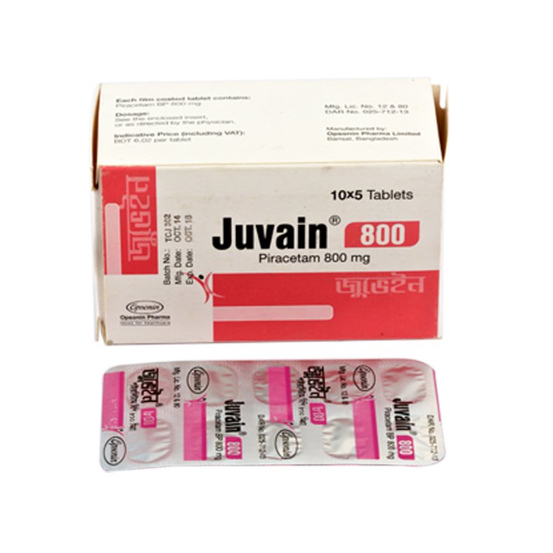 Juvain Tablet 800 mg (Piracetam)