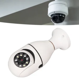 Bulb Security Camera, Two Way Audio Function Motion Camera Outdoor 110-240V for Home