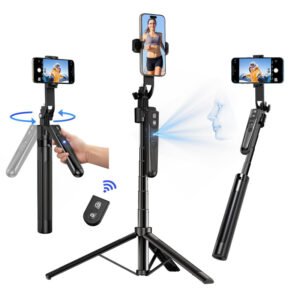 Auto Face Tracking Tripod 360° Rotation with Stand