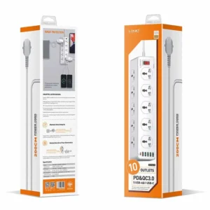 Ldnio Power Strip With 5 Sockets And 3 Port USB Charger - SC5319