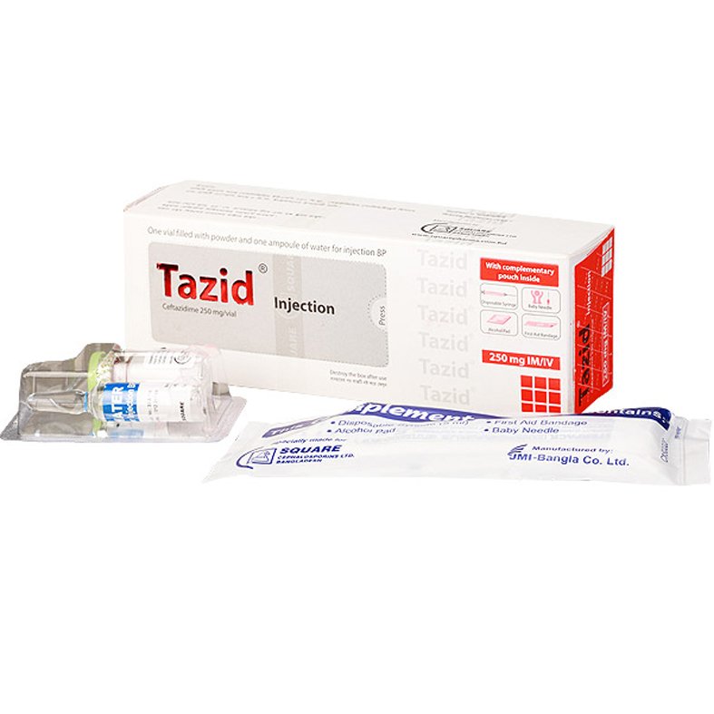 Tazid Injection 250 mg (Ceftazidime)