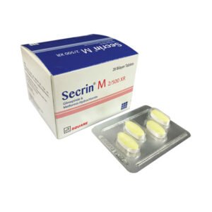 Secrin M Tablet 2 mg + 500 mg