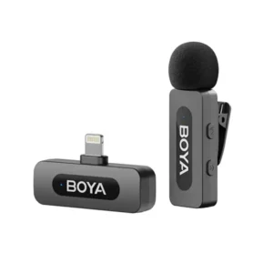 Boya BY-V1 V2.0 Ultracompact 2.4GHz Wireless Microphone System for IOS Device