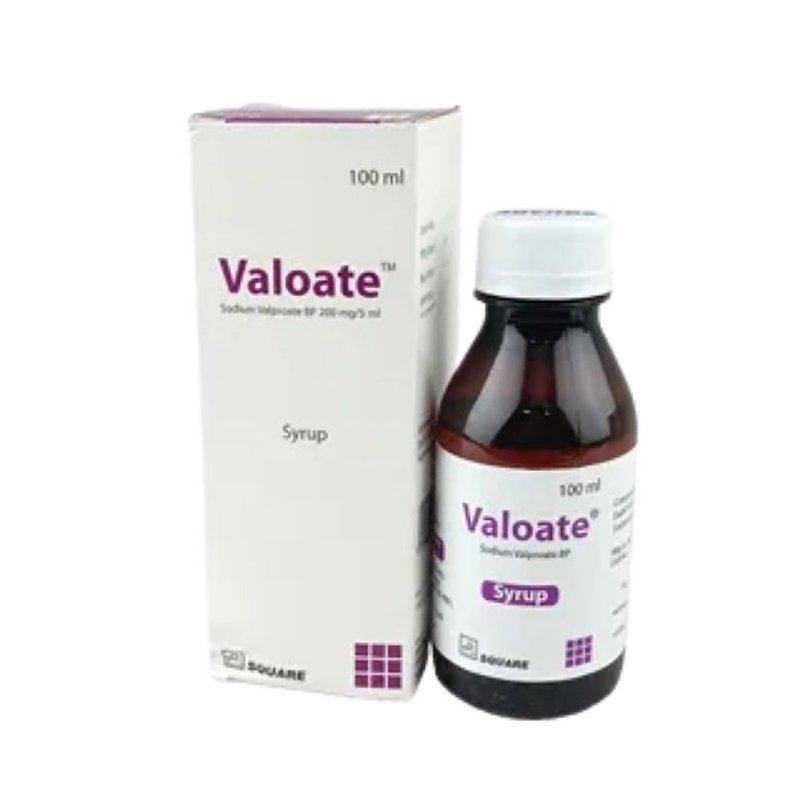 Valoate Syrup 200 mg/5 ml (Sodium Valproate)