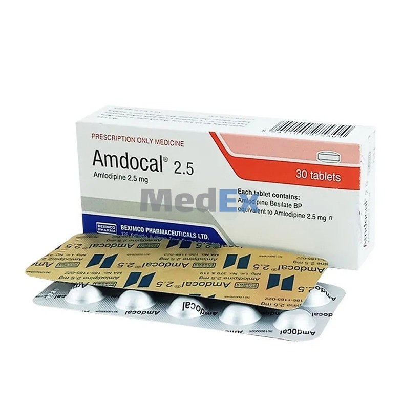 Amdocal Tablet 2.5 mg (Amlodipine)
