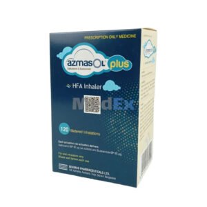 Azmasol Plus Inhaler 90 mcg + 80 mcg (Salbutamol + Budesonide)