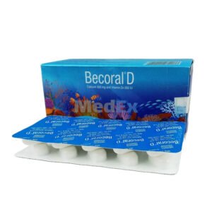 Becoral D Tablet 500 mg + 200 IU (Calcium + Vitamin D3)