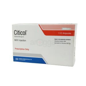 Citicol Injection 500 mg/4 ml (Citicoline Sodium)