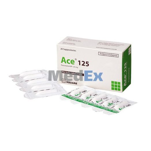 Ace Suppository 125 mg (Paracetamol)