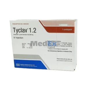 Tyclav Injection 600 mg (Amoxicillin + Clavulanic Acid)