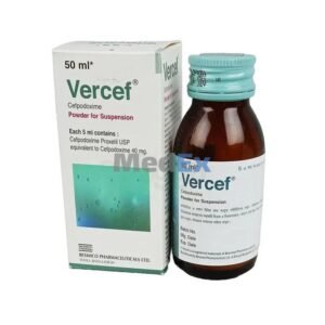 Vercef Suspension 40 mg/5 ml (Cefpodoxime Proxetil)