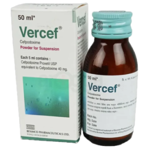 Vercef DS Suspension 80 mg/5 ml (Cefpodoxime Proxetil)