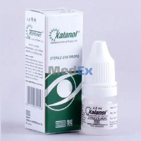 Xalanol Eye Drop 0.005% + 0.5% (Latanoprost + Timolol)