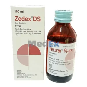 Zedex DS Syrup 10 mg/5 ml (Zinc Sulfate Monohydrate)